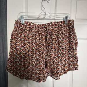 Shade & Shore High Waist Shorts in Orange and Black